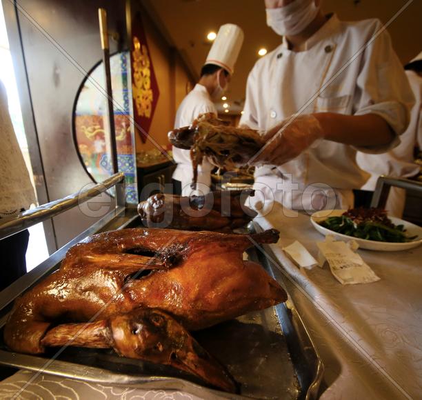 Пекин. Жаренная утка