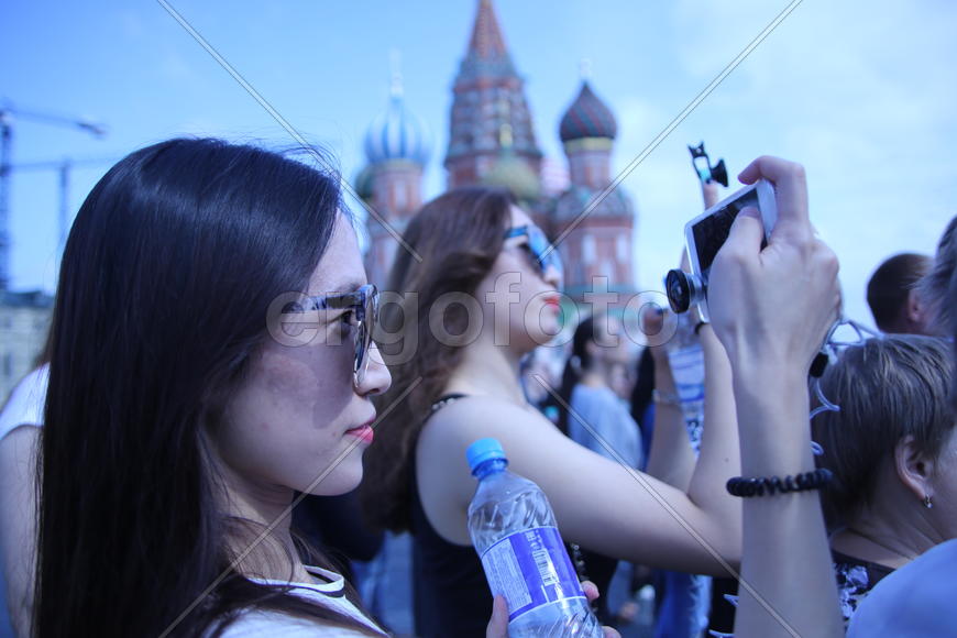 Китайские туристы на Красной площади