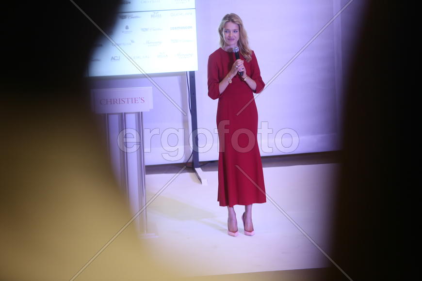 Наталия Водянова на благотвортиельном аукционе на арт-ярмарке Cosmoscow 