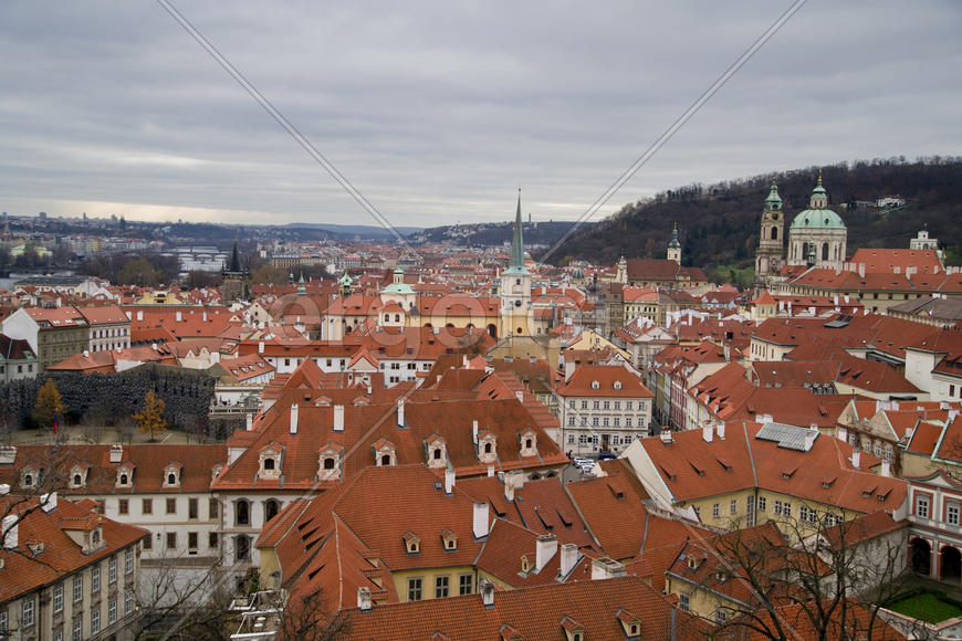 Крыши пражских домов