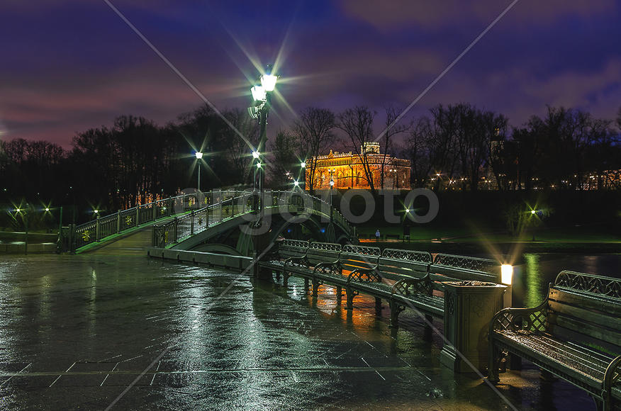 Ночной Парк Царицыно.