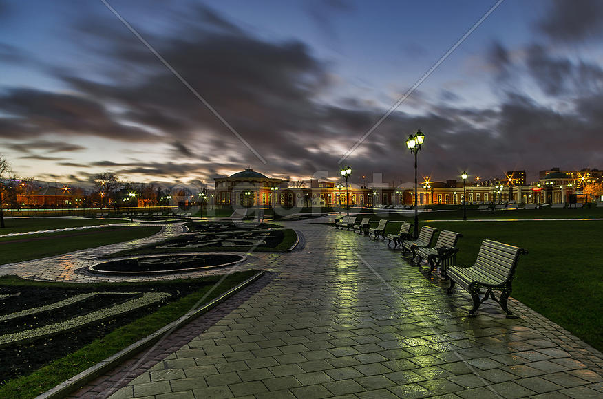 Ночной парк Царицыно