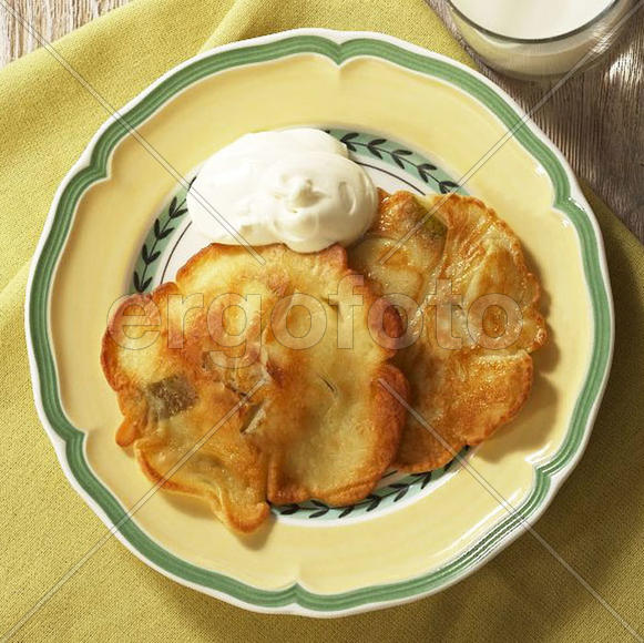 Оладьи с грушей