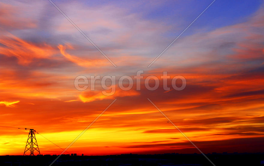 Это было летнее,вечернее небо