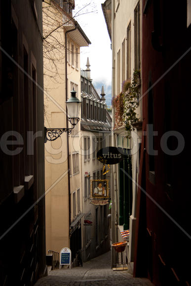 Улица В Цюрихе (Щвейцария)