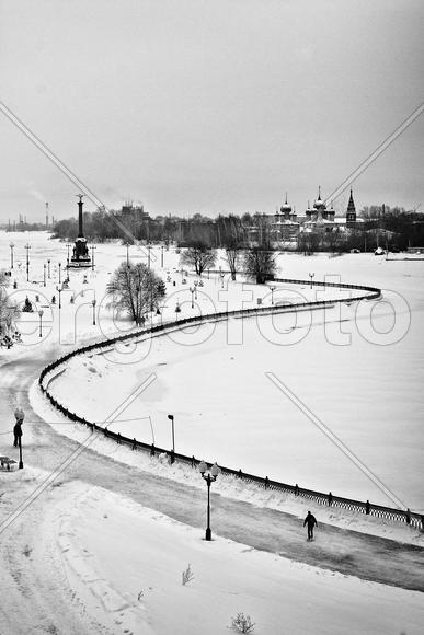 Вид на набережную и парк Ярославля