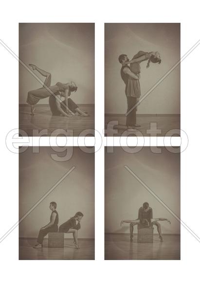 Танец, сепия