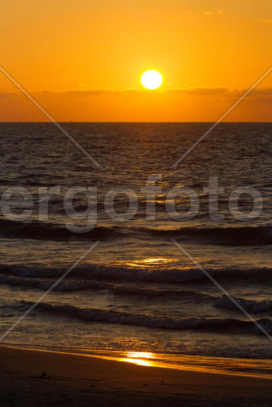 Sunset on the Mediterranean Sea