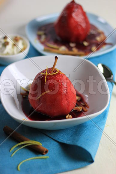 Груша в вине