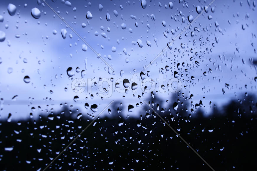 Капли дождя