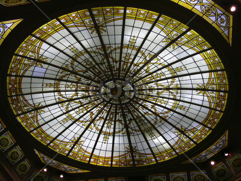 Музей Орсе, витраж потолка