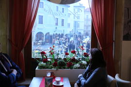 Прага. Вид из окна кафе Кафки