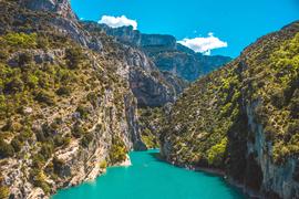 Вид на Вердонское ущелье во Франции