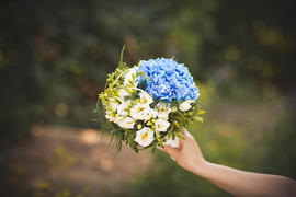 Сине-желтый букет