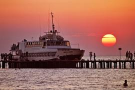 Вечер яхта причал