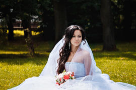 Невеста с букетом