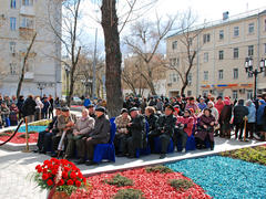 Открытие памятника ополченцам Замоскворечья - Участники митинга