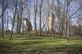 Беларусь, Логойск: старый парк и руины усадьбы Тышкевичей