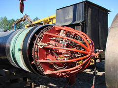 The device for research of the pipeline at construction. Identification of shortcomings