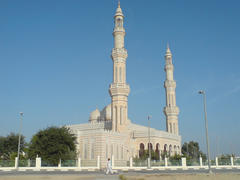 Mosque in Arab Emirates. Building of a religious cult