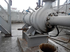 The pump for pumping of oil and  products. Oil refinery. Equipment for primary oil refining