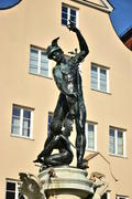 Германия, Аугсбург, Скульптуры города 