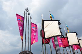 Празднование дня города в Астане. Казахстан