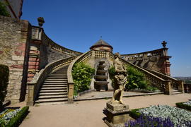 Германия - Город Вюрцбург, Сад с замке Мариенберг 