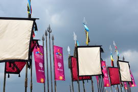 Празднование дня города в Астане. Казахстан