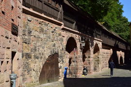 Германия - город Нюрнберг. Фасад крепости 