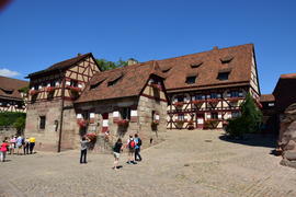 Германия, Нюрнберг - Имперская крепость, старинные жилые дома 