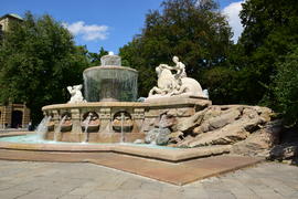 Деталь фонтана Виттельсбахов в Мюнхене
