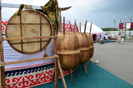 Празднование дня города в Астане. Казахстан