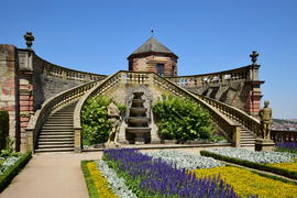 Германия - Город Вюрцбург, Сад с замке Мариенберг 