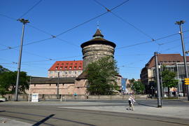 Германия - город Нюрнберг. Улицы города 