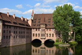 Германия - город Нюрнберг. Памятник архитектуры 