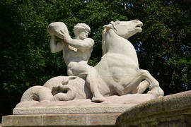 Деталь фонтана Виттельсбахов в Мюнхене