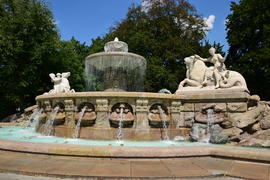 Деталь фонтана Виттельсбахов в Мюнхене