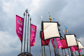 Празднование дня города в Астане. Казахстан