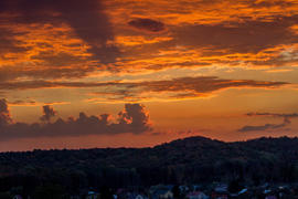 019  Небо над Арбековским лесом в Запрудном. Пенза. 26.09.2015