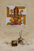 Hindu village altar