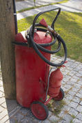 Fire extinguisher near a fire-dangerous object