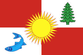 Флаг Томаринского района, Сахалинская область