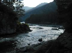 Чемал впадает в Катунь