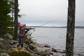 Рыбалка на озере 
