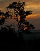 Пейзаж на закате.