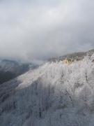 Вид на горы в снегу, Адыгея