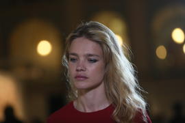 Наталия Водянова на благотвортиельном аукционе на арт-ярмарке Cosmoscow 