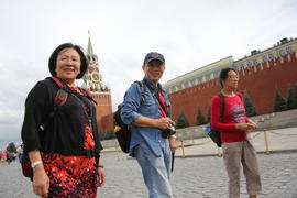 Китайские туристы на Красной площади