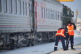 СТанция Лабытнанги. Ямало-ненецкий  автономный округ. Город Салехард, поселок Лабытнанги. фото Серге